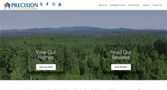 Desktop Screenshot of precisioncustomhomebuilders.com
