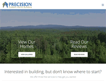 Tablet Screenshot of precisioncustomhomebuilders.com